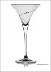   2 db Swarovski kristályos fehér martinis pohár díszdobozban.