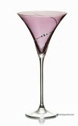2 db Swarovski kristályos rózsaszín martinis pohár díszdobozban.