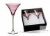2 db Swarovski kristályos rózsaszín martinis pohár díszdobozban.